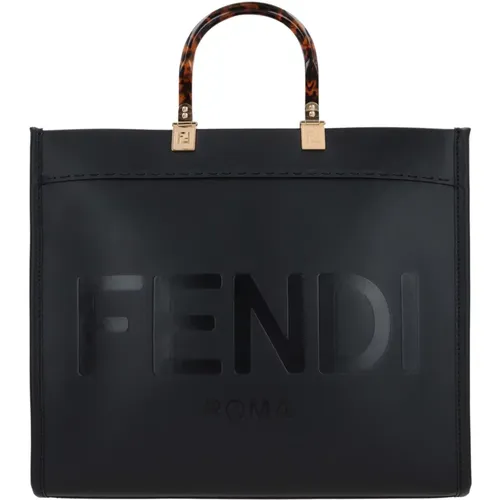 Tote Bag with Gold Hardware , female, Sizes: ONE SIZE - Fendi - Modalova