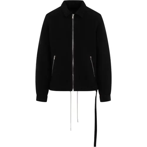 Schwarze Jacke für Männer Aw24 - Rick Owens - Modalova