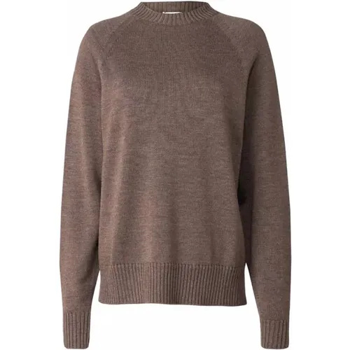 Weicher Woll-Rundhalsausschnitt Pullover , Damen, Größe: M - Max Mara - Modalova