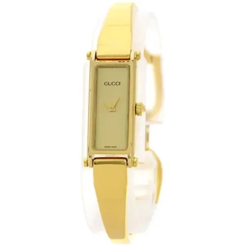 Pre-owned Stainless Steel watches , female, Sizes: ONE SIZE - Gucci Vintage - Modalova