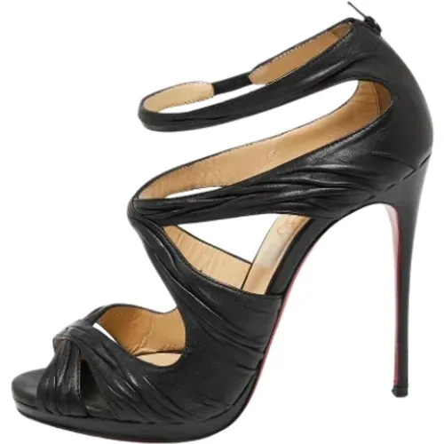 Pre-owned Leder sandals , Damen, Größe: 38 EU - Christian Louboutin Pre-owned - Modalova