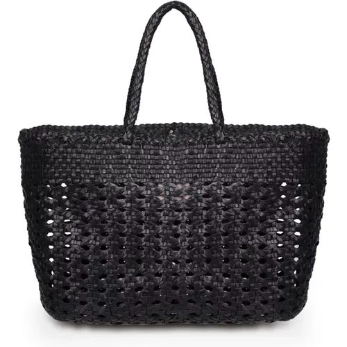 Cannage Kanpur perforated-design tote bag , female, Sizes: ONE SIZE - Dragon Diffusion - Modalova