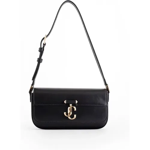 Schwarze Avenue Mini Schultertasche mit JC Bar Logo - Jimmy Choo - Modalova