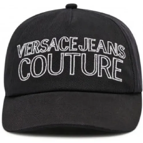 Unisex Embroidered Logo Cap , unisex, Sizes: ONE SIZE - Versace Jeans Couture - Modalova