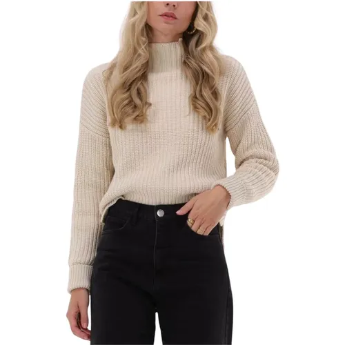 Beiger Strickpullover Selma Sweater , Damen, Größe: L - Selected Femme - Modalova