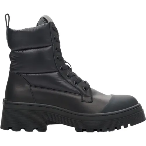 Damen Schwarze Schnürstiefel Winterstiefel ES 8 Er00111929 , Damen, Größe: 38 EU - Estro - Modalova