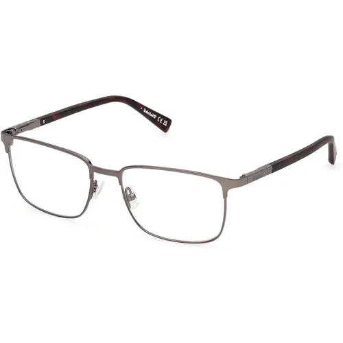 Modern Metal Eyeglasses , male, Sizes: 54 MM - Timberland - Modalova