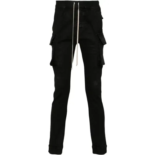 Wax Mastodon Cut Jeans , male, Sizes: L, M - Rick Owens - Modalova