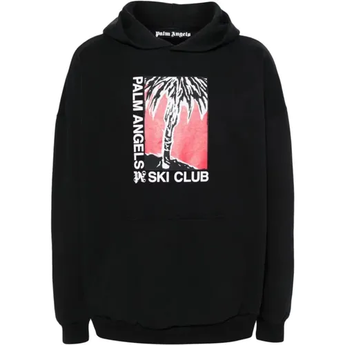 White Hoody SCI Club , male, Sizes: M - Palm Angels - Modalova