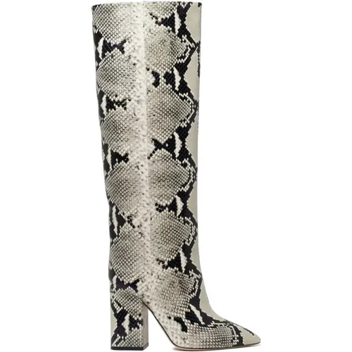Python Print Knee High Boots , female, Sizes: 6 UK - Paris Texas - Modalova
