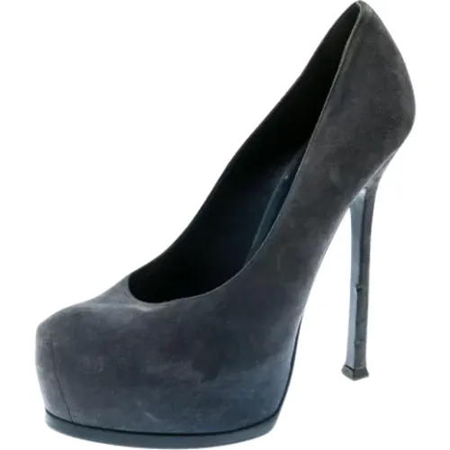 Pre-owned Suede heels , female, Sizes: 7 UK - Yves Saint Laurent Vintage - Modalova