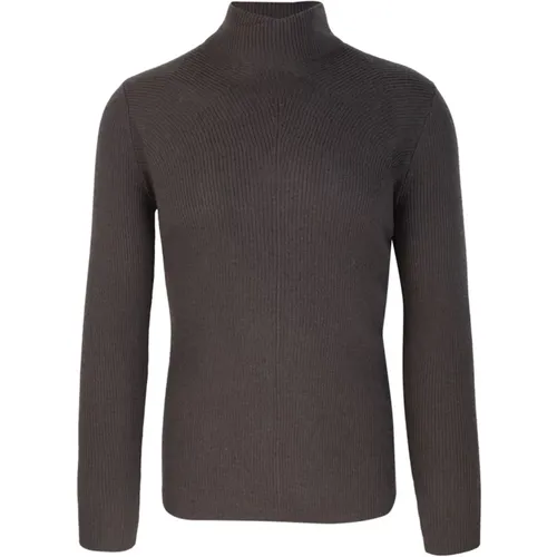 Ribbed Sweater Slim Fit , male, Sizes: S, XL, L - Emporio Armani - Modalova