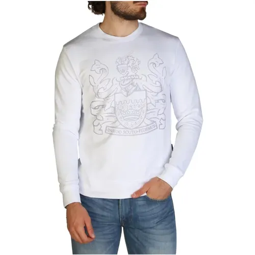 Logo-Embellished Cotton Sweatshirt , male, Sizes: S, M, L - Aquascutum - Modalova