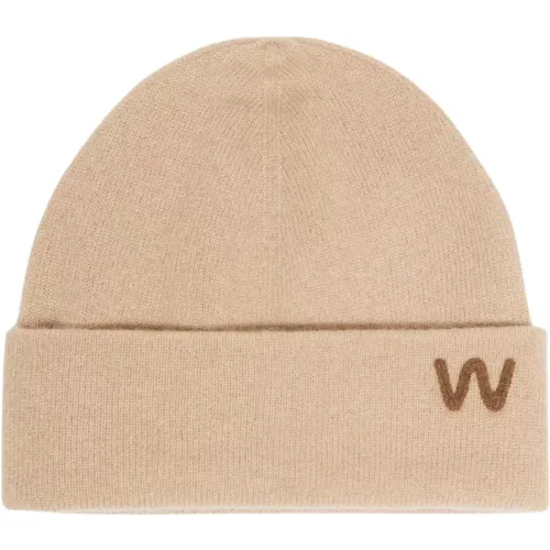 Kaschmir Logo-bestickte Beanie Mütze - Max Mara Weekend - Modalova