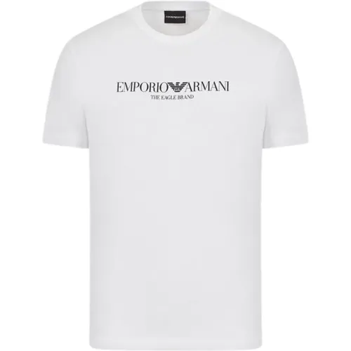 Aquila Logo T-Shirt , male, Sizes: XL, L, 2XL - Emporio Armani - Modalova