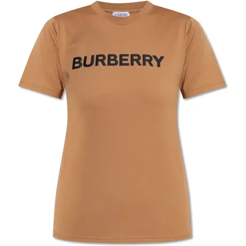 T-shirt with logo , female, Sizes: L, M, XS, S - Burberry - Modalova