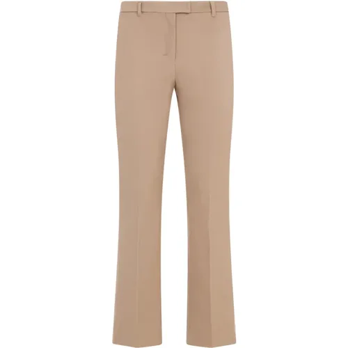 Nude & Neutrals Cotton Blend Trousers , female, Sizes: S, XS, 2XS - Max Mara - Modalova