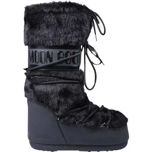 Icon Faux Fur Boot , female, Sizes: 2 UK, 6 UK - moon boot - Modalova