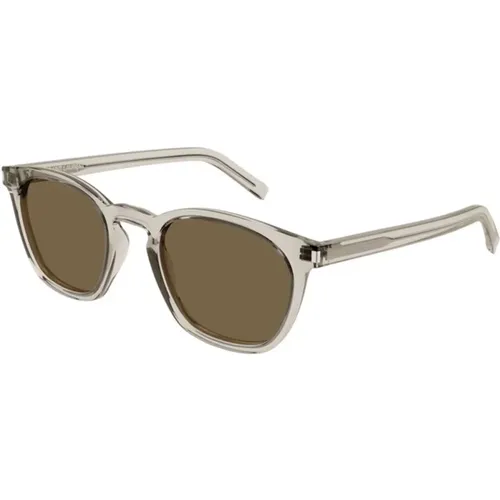 Brown Sunglasses SL 28 Model , unisex, Sizes: 49 MM - Saint Laurent - Modalova