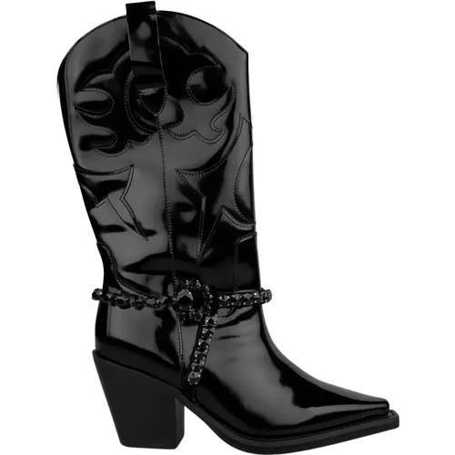 Pointed Toe Leather Ankle Boots , female, Sizes: 2 UK, 5 UK, 8 UK, 3 UK, 7 UK, 4 UK, 6 UK - Alma en Pena - Modalova