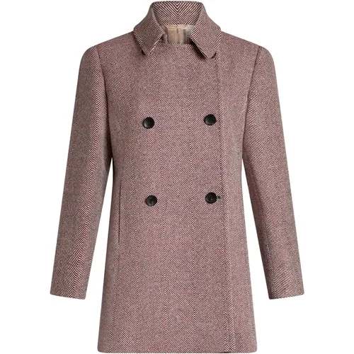 Wool Tweed Peacoat Chevron Pattern , female, Sizes: 2XS, XS, M, S - ETRO - Modalova