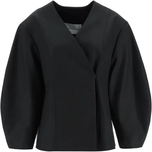 Oversized Bouffant Sleeve Blazer , Damen, Größe: L - By Malene Birger - Modalova