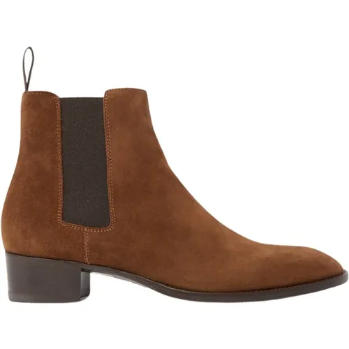 Tan Suede Chelsea Boot , Herren, Größe: 43 EU - Scarosso - Modalova