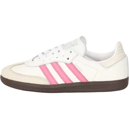 Weiße und Rosa Samba OG Sneakers , Damen, Größe: 38 2/3 EU - adidas Originals - Modalova