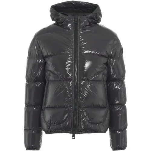 Grauer Gloss Bomberjacke Herno - Herno - Modalova