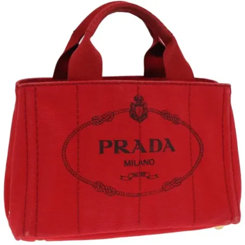 Pre-owned Canvas handbags , female, Sizes: ONE SIZE - Prada Vintage - Modalova