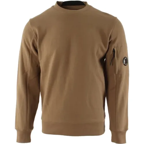 Diagonal Raised Fleece Sweater for Men , male, Sizes: S, XL - C.P. Company - Modalova