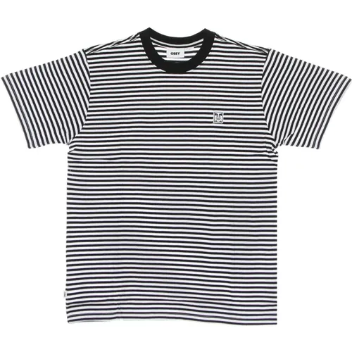 Legacy Striped Tee Multi , male, Sizes: S, XS - Obey - Modalova