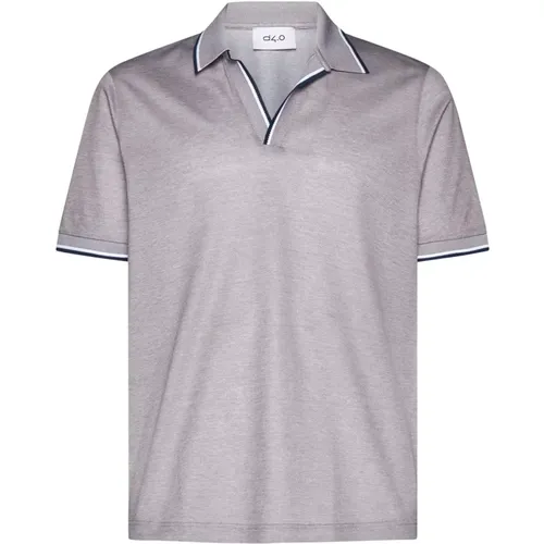 Stylish Grey T-shirts and Polos , male, Sizes: XL, L, M - D4.0 - Modalova