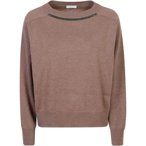 Luxuriöser Brauner Sweatshirt Garderobe Aufwerten - BRUNELLO CUCINELLI - Modalova