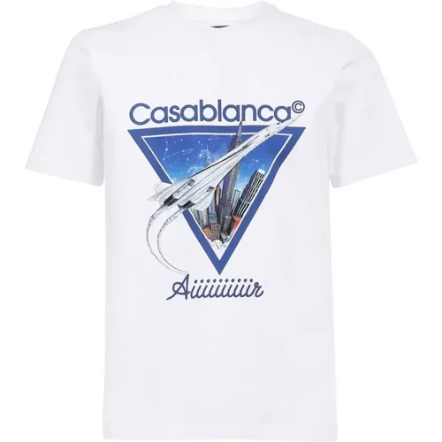 Bedrucktes Logo T-Shirt - Casa Blanca - Casablanca - Modalova