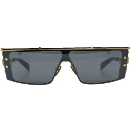 Stylish Gold Sunglasses for Men , male, Sizes: ONE SIZE - Balmain - Modalova