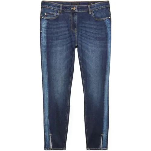 Slim Fit Jeans mit nuancierten Rändern , Damen, Größe: 4XL - Fiorella Rubino - Modalova