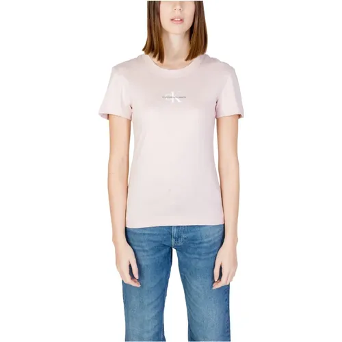T-Shirts , Damen, Größe: L - Calvin Klein Jeans - Modalova