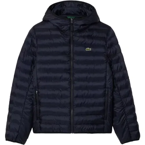 Blaue Herren Textiljacke , Herren, Größe: 2XL - Lacoste - Modalova