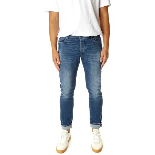 De Gênes, Nacht Tapered Fit Jeans , Herren, Größe: W33 L32 - Blue de Gênes - Modalova