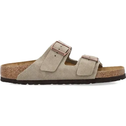 Wildleder Casual Sliders für Männer , Herren, Größe: 44 EU - Birkenstock - Modalova