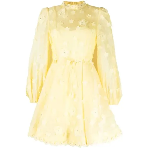 Lemon Floral Dress , female, Sizes: S, M - Zimmermann - Modalova