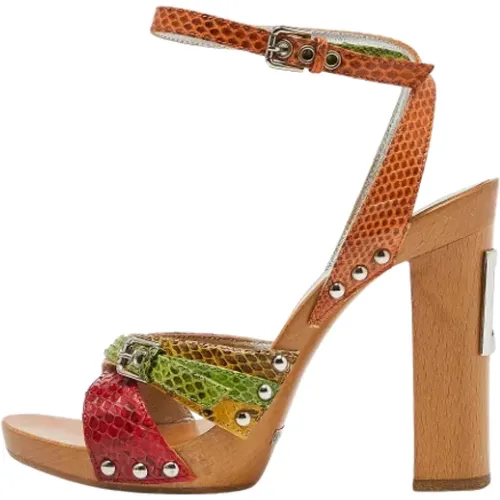Pre-owned Fabric sandals , female, Sizes: 3 UK - Dolce & Gabbana Pre-owned - Modalova