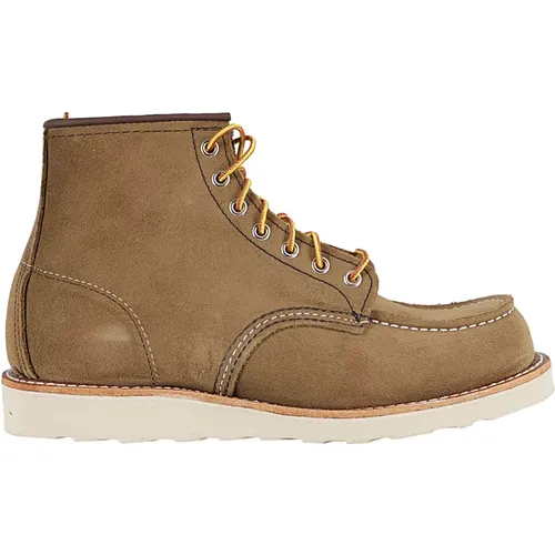 Klassische Moc Toe Arbeitsstiefel , Herren, Größe: 43 1/2 EU - Red Wing Shoes - Modalova