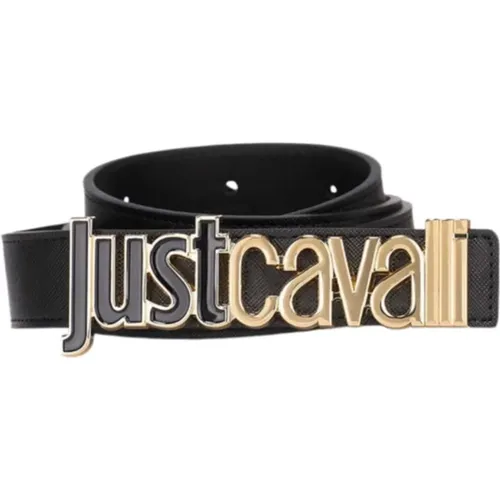 Schwarzer Logo Front Gürtel - Just Cavalli - Modalova