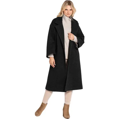 Classic Wool Coat with Oversized Fit , female, Sizes: S/M, L/XL - Look made with love - Modalova
