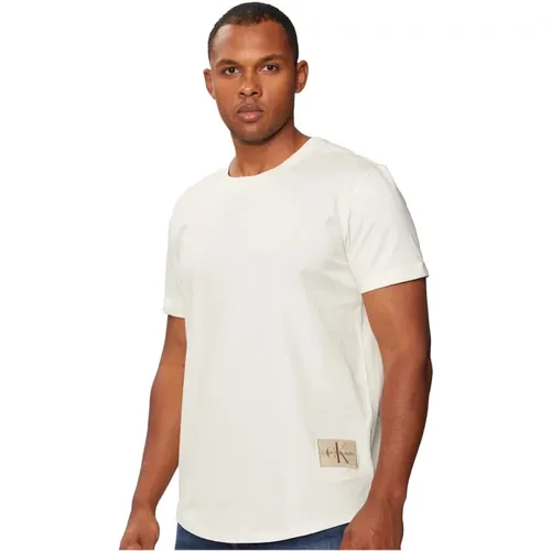 Bio-Baumwoll-T-Shirt - , Herren, Größe: M - Calvin Klein - Modalova