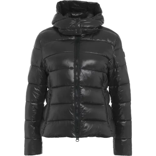 Quilted Eco Down Jacket with Hood , female, Sizes: L, XL - Save The Duck - Modalova