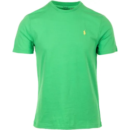 Grüne T-Shirts und Polos , Herren, Größe: M - Ralph Lauren - Modalova