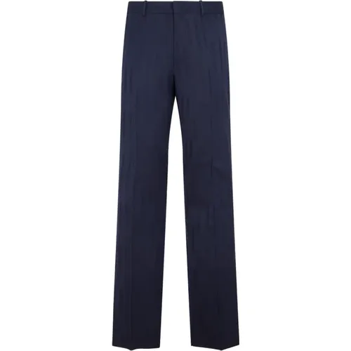 Wool Slim Pant Aw23 , male, Sizes: XL - Off White - Modalova